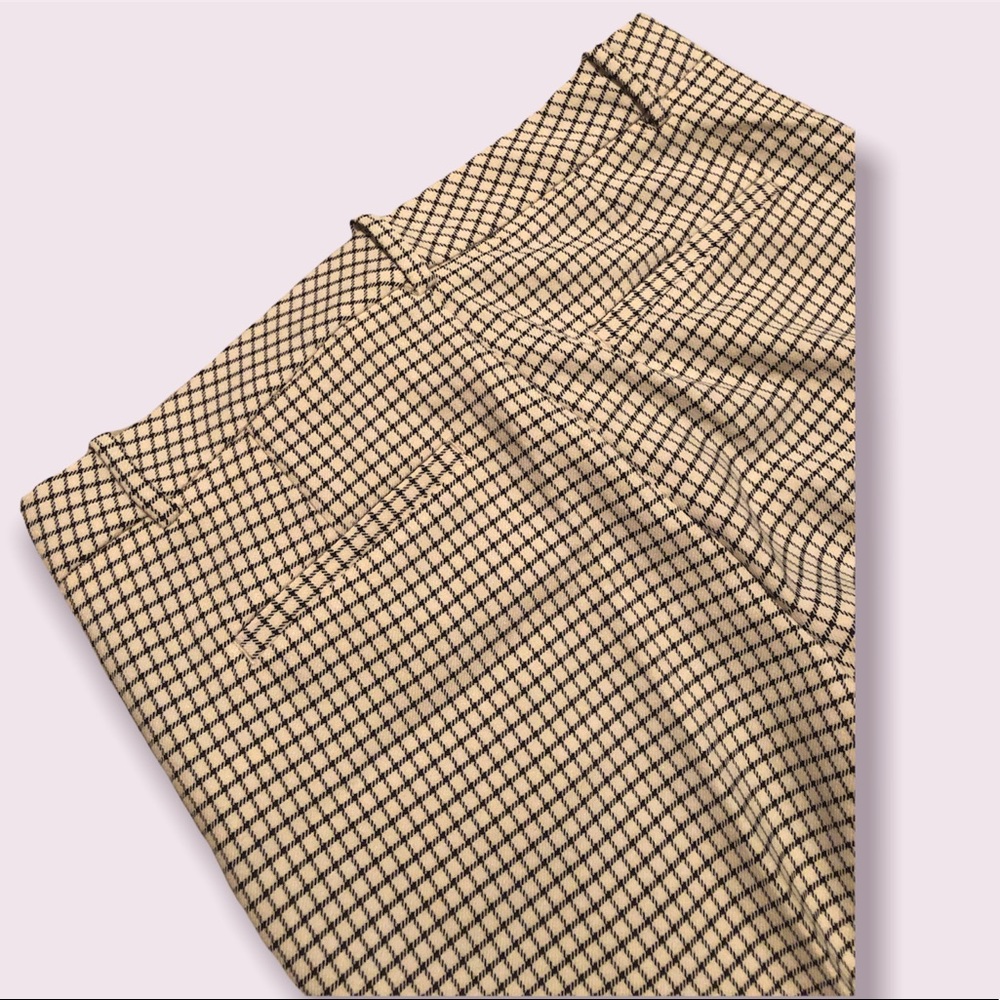 NEW Zara Checkered Windowpane Cuffed Pants - Picture 5 of 5